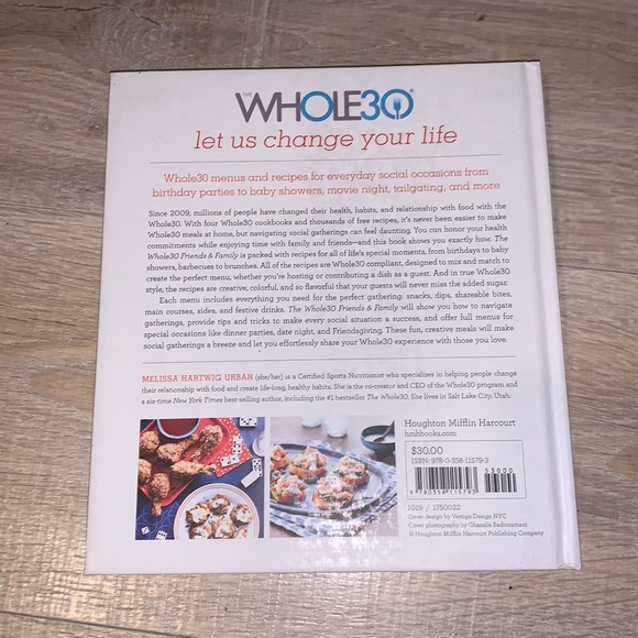 The Whole 30 friends & family hardback cookbook - Picture 3 of 3